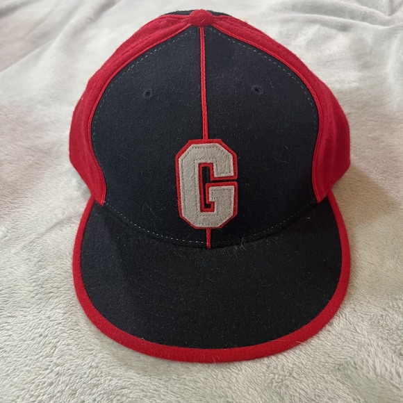 Vintage Cleveland Giants Hat Cap Fitted Mens 7 1/2 NLBM Baseball 1929 90s - Picture 1 of 9